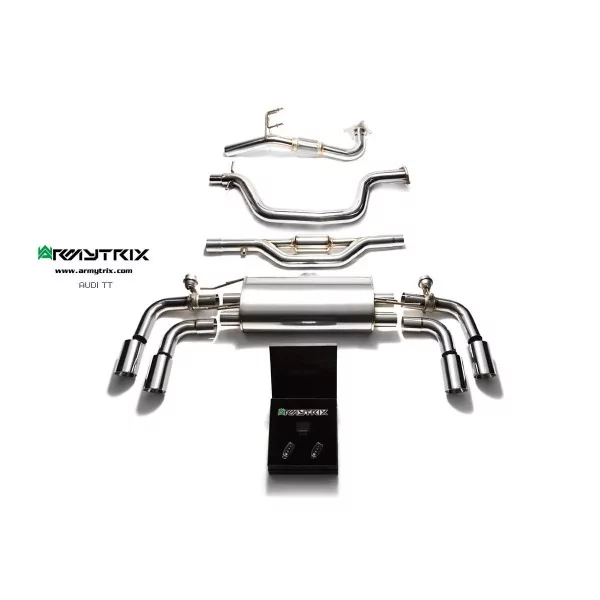 Armytrix Audi TT (8J) 1.8/2.0 TFSI 2WD Coupé (2006-2014) Cat-Back Valvetronic