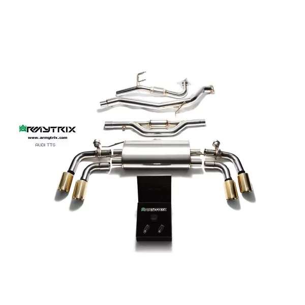 Armytrix Audi TT (8J) 2.0 TFSI quattro Coupé (2006-2014) Cat-Back Valvetronic