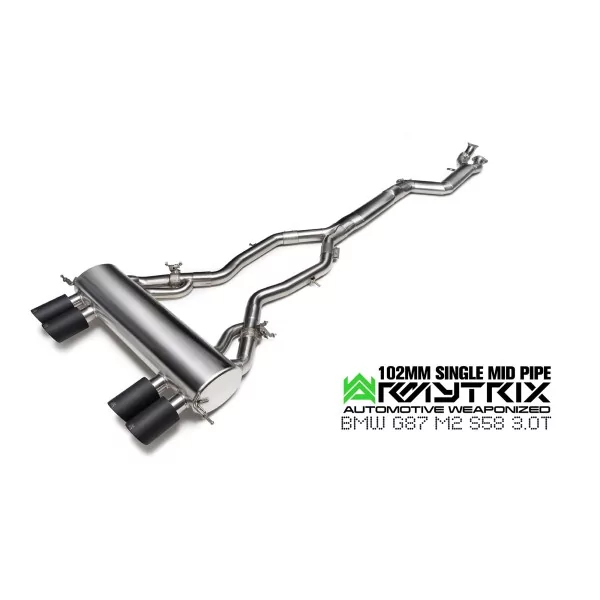 Armytrix BMW M2 (G87) 102mm Single Mid Pipe (2023-) Cat-Back Valvetronic