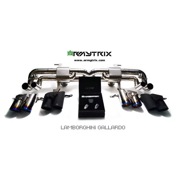Armytrix Lamborghini Gallardo LP550-2/LP560-4/LP570-4 Coupé/Spyder (2008-2013) Cat-Back Valvetronic aus Titan