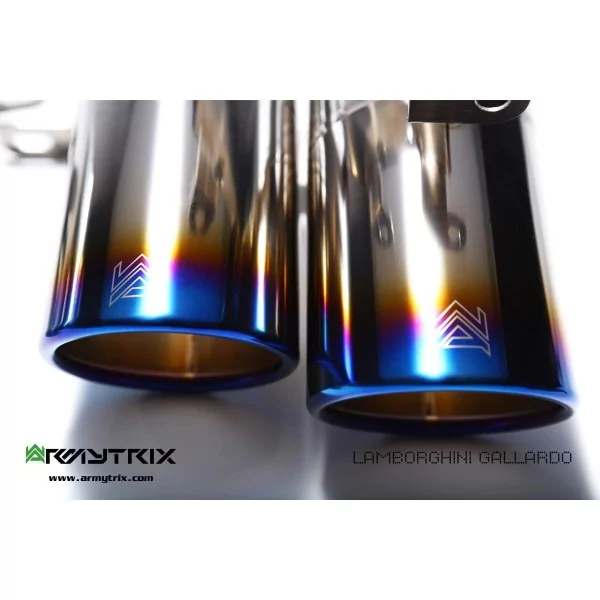 Armytrix Lamborghini Gallardo LP550-2/LP560-4/LP570-4 Coupé/Spyder (2008-2013) Cat-Back Valvetronic en Titane
