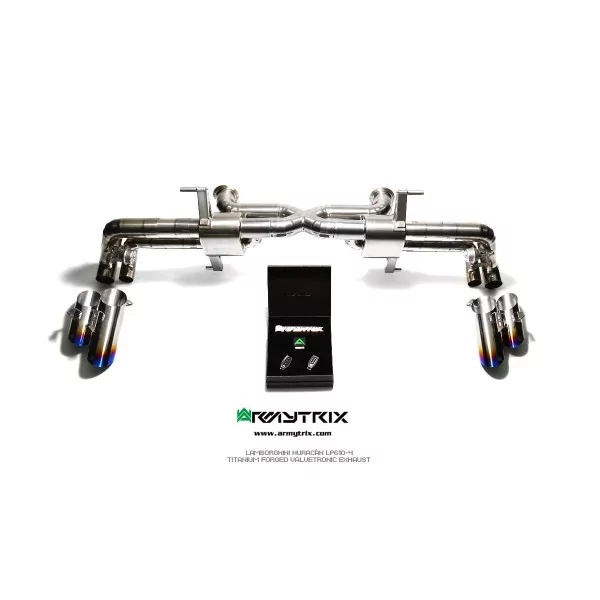 Armytrix Lamborghini Huracán LP580-2 (2016-2019) Cat-Back Valvetronic in Titanio