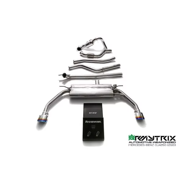 Armytrix Mercedes-Benz CLA200/CLA250 2WD (X117) Shooting Brake (2015-2019) Cat-Back Valvetronic