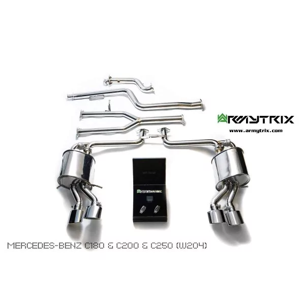 Armytrix Mercedes-Benz C180/C200/C250 (W204) 1.8 Turbo Sedan/Coupé/Estate (2011-2014) Cat-Back Valvetronic