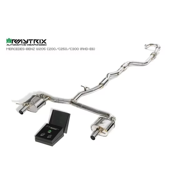Armytrix Mercedes-Benz C180/C200/C250/C300 (W205) Sedan/Coupé/Estate (2014-2018) Cat-Back Valvetronic