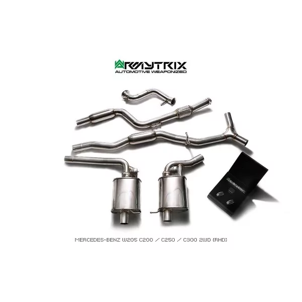 Armytrix Mercedes-Benz C180/C200/C250/C300 (W205) Sedan/Coupé/Estate (2014-2018) Cat-Back Valvetronic