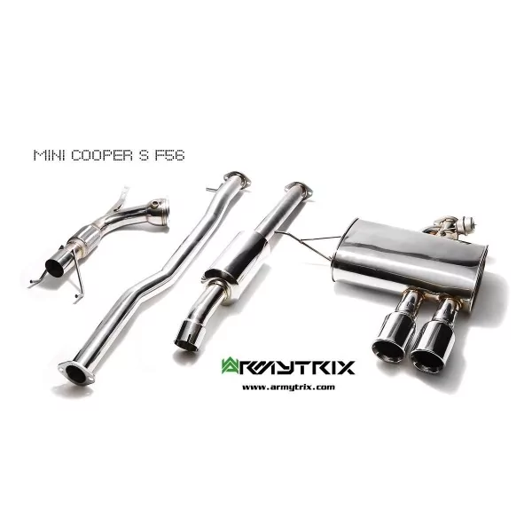 Armytrix Mini Cooper S/JCW (F56/F57) 2.0 Turbo 3-door/Cabrio (2014-2018) Cat-Back Valvetronic
