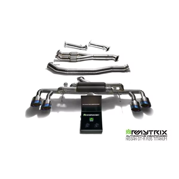 Armytrix Nissan GT-R (R35) 3.8 V6 Twin Turbo MY17 (2017-2025) Cat-Back Valvetronic en Titane