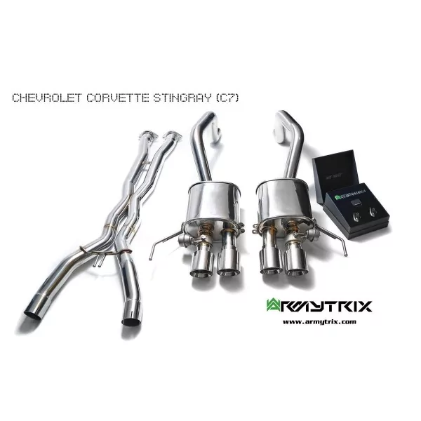 Armytrix Chevrolet Corvette Z06 (C7) 6.2 V8 Supercharged (2014-2019) Cat-Back Valvetronic