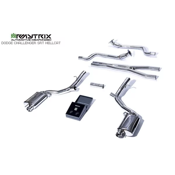 Armytrix Dodge Challenger SRT Hellcat/Redeye/Demon/R/T Scat Pack 6.2/6.4 V8 (2015-2023) Cat-Back Valvetronic