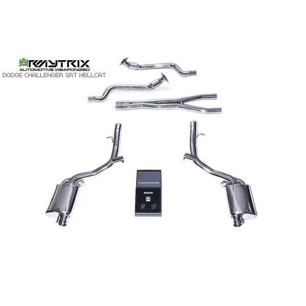 Armytrix Dodge Challenger SRT Hellcat/Redeye/Demon/R/T Scat Pack 6.2/6.4 V8 (2015-2023) Cat-Back Valvetronic