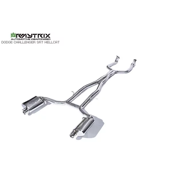 Armytrix Dodge Challenger SRT Hellcat/Redeye/Demon/R/T Scat Pack 6.2/6.4 V8 (2015-2023) Cat-Back Valvetronic
