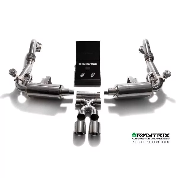 Armytrix Porsche 718 Boxster (982) Boxster/S/GTS 2.0T/2.5T (2016-2025) Cat-Back Valvetronic