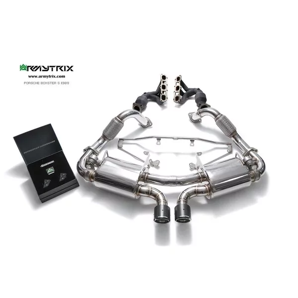 Armytrix Porsche Boxster (981) Boxster/S/GTS/Spyder 2.7/3.4/3.8 (2012-2016) Cat-Back Valvetronic