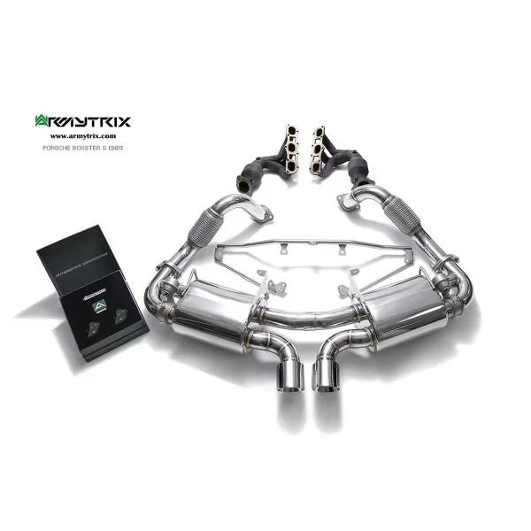 Armytrix Porsche Boxster (981) Boxster/S/GTS/Spyder 2.7/3.4/3.8 (2012-2016) Cat-Back Valvetronic