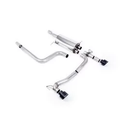 Milltek SSXFD357M cat-back exhaust for Ford Fiesta Mk8 ST 1.5 EcoBoost 200PS, black GT-100 tips