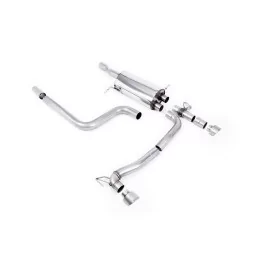 Escape cat-back Milltek SSXFD358M para Ford Fiesta Mk8 ST 1.5 EcoBoost 200PS, colas GT-100 de titanio