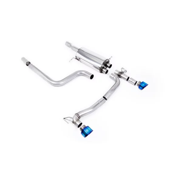 Escape cat-back Milltek SSXFD359M para Ford Fiesta Mk8 ST 1.5 EcoBoost 200PS, colas GT-100 de titanio quemado