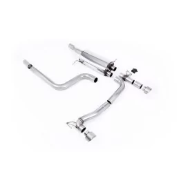 Milltek SSXFD365M cat-back exhaust for Ford Fiesta Mk8 & Mk8.5 ST 1.5 EcoBoost 200PS, titanium GT-100 tips