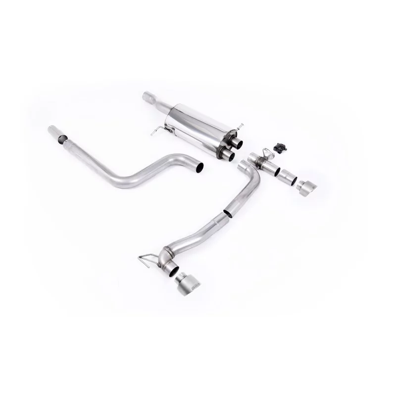 Milltek SSXFD365M cat-back exhaust for Ford Fiesta Mk8 & Mk8.5 ST 1.5 EcoBoost 200PS, titanium GT-100 tips Milltek SSXFD365M cat-back exhaust for Ford Fiesta Mk8 & Mk8.5 ST 1.5 EcoBoost 200PS, titanium GT-100 tips