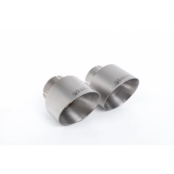 Milltek SSXFD365M cat-back exhaust for Ford Fiesta Mk8 & Mk8.5 ST 1.5 EcoBoost 200PS, titanium GT-100 tips - detail