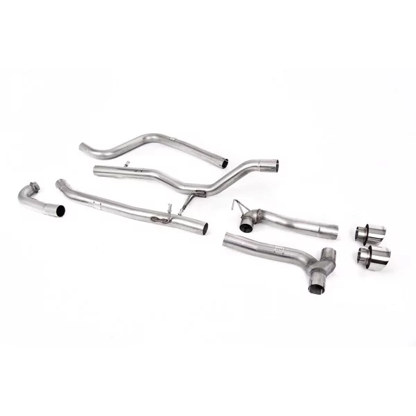 Échappement cat-back Milltek SSXFD371M pour Ford Fiesta MK8 1.0T EcoBoost ST-Line 3 & 5 Door, embouts GT-100 polis