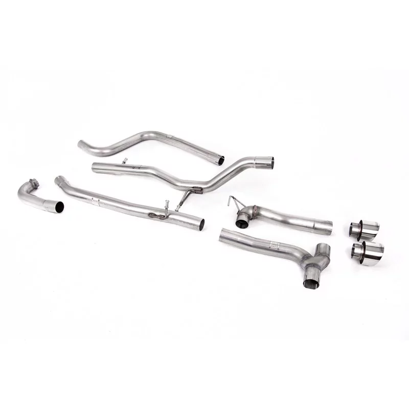 Échappement cat-back Milltek SSXFD371M pour Ford Fiesta MK8 1.0T EcoBoost ST-Line 3 & 5 Door, embouts GT-100 polis