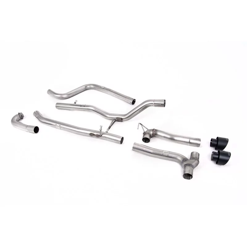 Scarico cat-back Milltek SSXFD372M per Ford Fiesta MK8 1.0T EcoBoost ST-Line 3 & 5 Door, terminali GT-100 neri