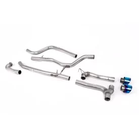 Milltek SSXFD374M cat-back exhaust for Ford Fiesta MK8 1.0T EcoBoost ST-Line 3 & 5 Door, titanium GT-100 tips
