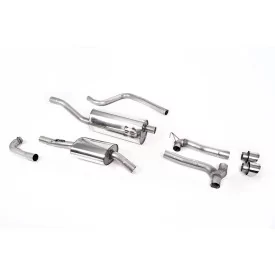 Milltek SSXFD375M cat-back exhaust for Ford Fiesta MK8 1.0T EcoBoost ST-Line 3 & 5 Door, polished GT-100 tips