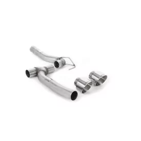 Milltek SSXFD379M para Ford Fiesta, colas GT-100 pulidas