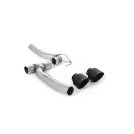 Milltek SSXFD380M para Ford Fiesta, colas GT-100 negras