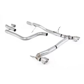 Scarico GPF-back Milltek SSXFD407M per Ford Fiesta Mk8 1.0T EcoBoost ST-Line 3 & 5 Door, terminali GT-100 in titanio