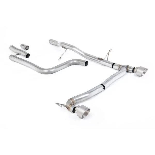 Scarico GPF-back Milltek SSXFD407M per Ford Fiesta Mk8 1.0T EcoBoost ST-Line 3 & 5 Door, terminali GT-100 in titanio