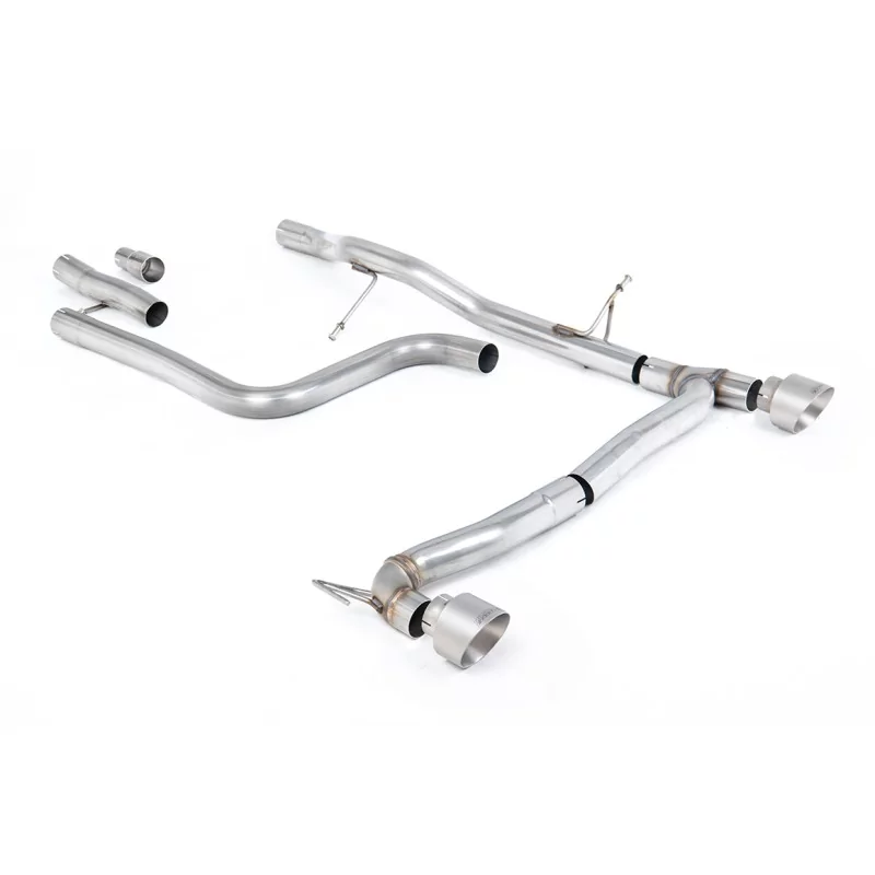 Scarico GPF-back Milltek SSXFD407M per Ford Fiesta Mk8 1.0T EcoBoost ST-Line 3 & 5 Door, terminali GT-100 in titanio Scarico GPF-back Milltek SSXFD407M per Ford Fiesta Mk8 1.0T EcoBoost ST-Line 3 & 5 Door, terminali GT-100 in titanio