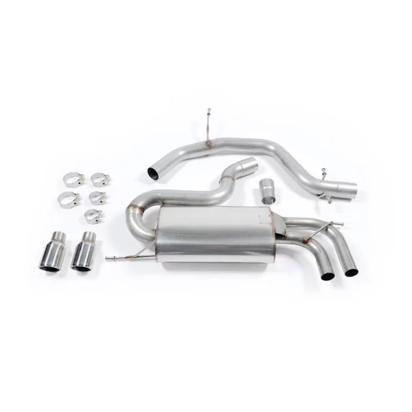 Milltek SSXVW147N cat-back exhaust for Seat Leon Cupra 2.0T FSI 240PS, polished Jet-80 tips