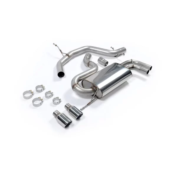 Milltek SSXVW147N cat-back exhaust for Seat Leon Cupra 2.0T FSI 240PS, polished Jet-80 tips - detail