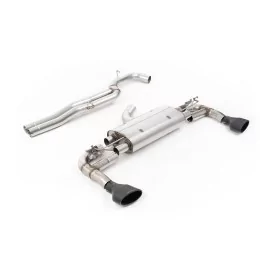 Escape cat-back Milltek SSXAU971 para Audi RS3 Sportback, colas ovaladas negras
