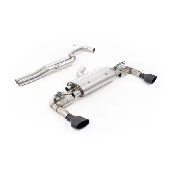 Milltek SSXAU971 cat-back exhaust for Audi RS3 Sportback, black oval tips
