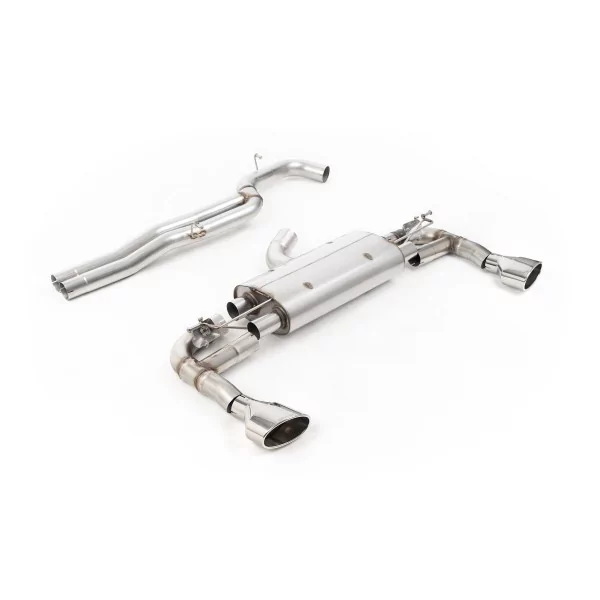 Milltek SSXAU970 Cat-Back-Abgasanlage für Audi RS3 Sportback, Endrohre oval poliert