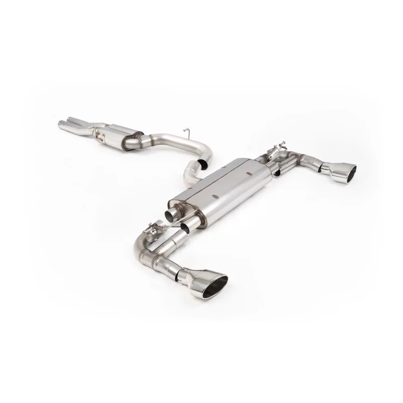 Escape cat-back Milltek SSXAU969 para Audi RS3 Sportback, colas ovaladas pulidas Escape cat-back Milltek SSXAU969 para Audi RS3 Sportback, colas ovaladas pulidas