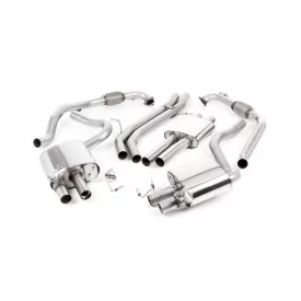 Milltek SSXAU1177 cat-back exhaust for Audi S5 3.0 V6 Turbo Sportback B9, burnt titanium GT-90 tips