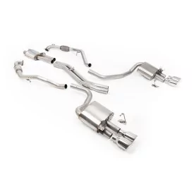 Milltek SSXAU1192 Cat-Back-Abgasanlage für Audi S5 3.0 V6 Turbo Sportback B9, Endrohre GT-100 poliert