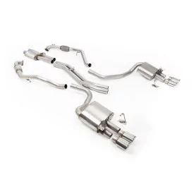 Milltek SSXAU1196 cat-back exhaust for Audi S5 3.0 V6 Turbo Sportback B9, polished oval tips
