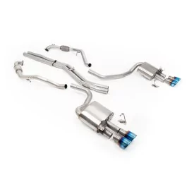Escape cat-back Milltek SSXAU1201 para Audi S5 3.0 V6 Turbo Sportback B9, colas GT-100 de titanio quemado