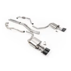 Milltek SSXAU1205 cat-back exhaust for Audi S5 3.0 V6 Turbo Sportback B9, carbon Jet-100 tips