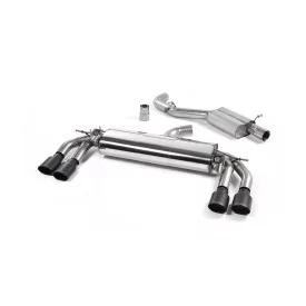 Milltek SSXAU1207 cat-back exhaust for Audi TT Mk3 TTS 2.0TFSI Quattro, black oval tips