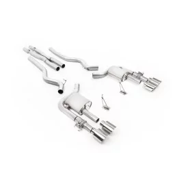 Escape cat-back Milltek SSXFD454 para Ford Mustang Shelby GT500 5.2 V8 Supercharged, colas GT-115 pulidas