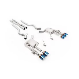 Escape cat-back Milltek SSXFD457 para Ford Mustang Shelby GT500 5.2 V8 Supercharged, colas GT-115 de titanio