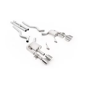 Échappement cat-back Milltek SSXFD458 pour Ford Mustang Shelby GT500 5.2 V8 Supercharged, embouts GT-115 polis